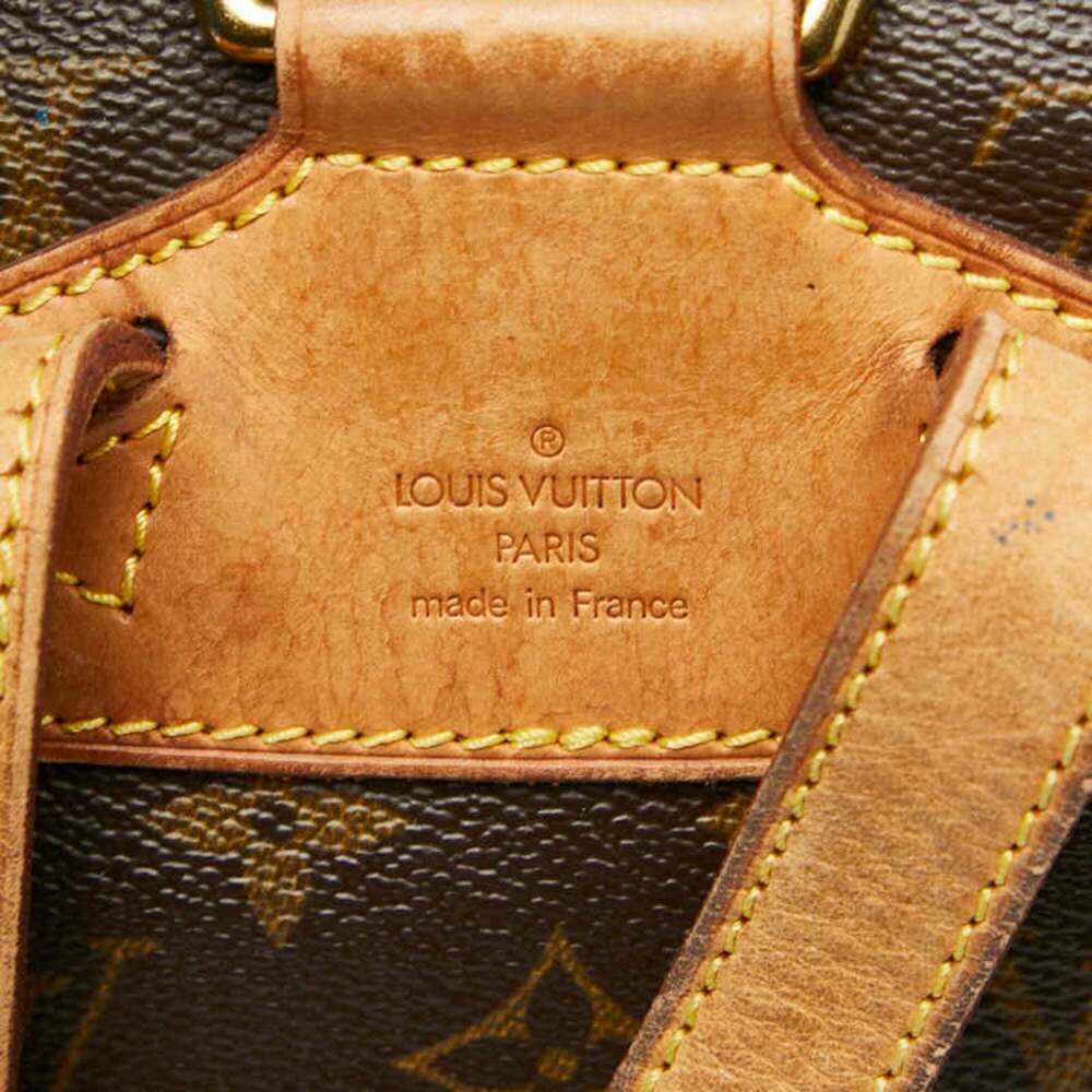LOUIS VUITTON Brown Monogram Leather Backpack - Picture 9 of 10